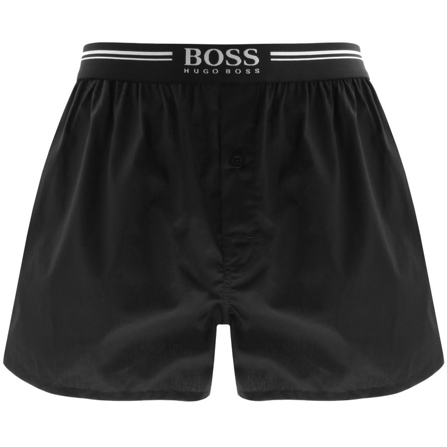 Alternative Image for ProductBOSS Underwear Two Pack Woven Boxer Shorts Black2